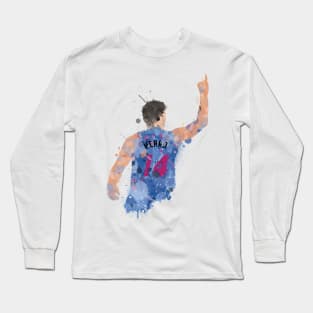 Tyler Herro Paint Splatter Art Long Sleeve T-Shirt